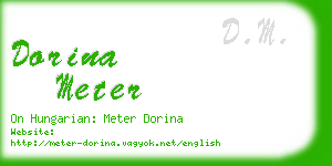 dorina meter business card
